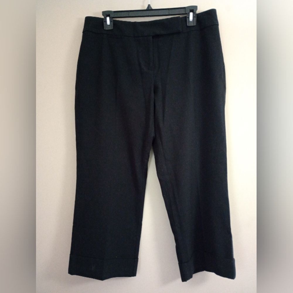 New York&Company Black Capri Work Trousers Dress Pants Size 10